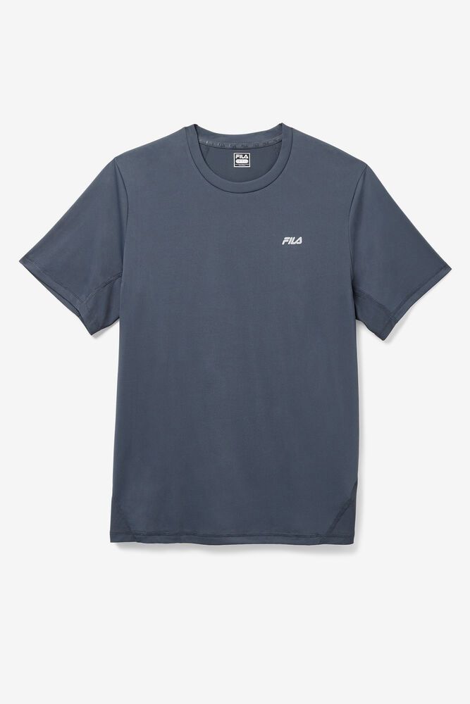 Fila T-Shirt Nadeem Crew Mens Grey - India SWE-304187